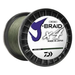 J-Braid X4 Dark Green 3000 Yd Bulk Spools By Daiwa