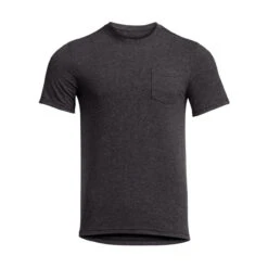 Essential Black Heather SS Crewneck Tee By Sitka Gear