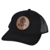KVD Leather Logo Black Trucker Hat -Outdoor Equipment Store KVDLeatherLogoBlackCap 67010.1716486033
