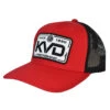 KVD 3D Stitched Logo Red And Black Trucker Hat -Outdoor Equipment Store KVDSince1990ProFishingBlackRedCap 79917.1716486273