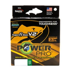 Super 8 Slick V2 Moss Green 150 Yd Braid Line By PowerPro
