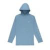 Samurai Sun Protection Space Blue Hoodie Shirt By AFTCO