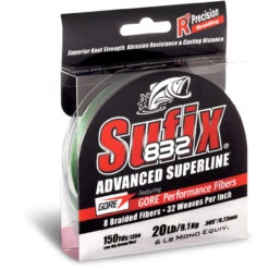 832 Advanced Superline Green Braid 150 Yd Spool By Sufix