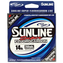 Super Fluorocarbon Clear 100% Fluorocarbon 200 Yd Spool By Sunline