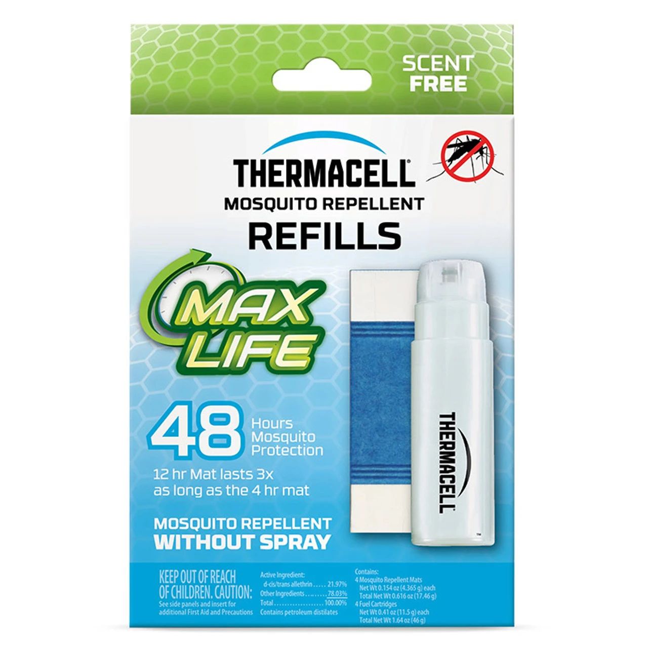 Max Life Mosquito Repellent Refills 48-Hour Pack By Thermacell 3 Max Life Mosquito Repellent Refills 48-Hour Pack By Thermacell